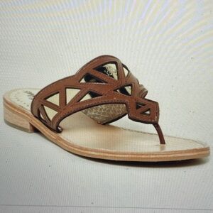 Sam Edelman sandals “Treva” gold brown sz 8.5”